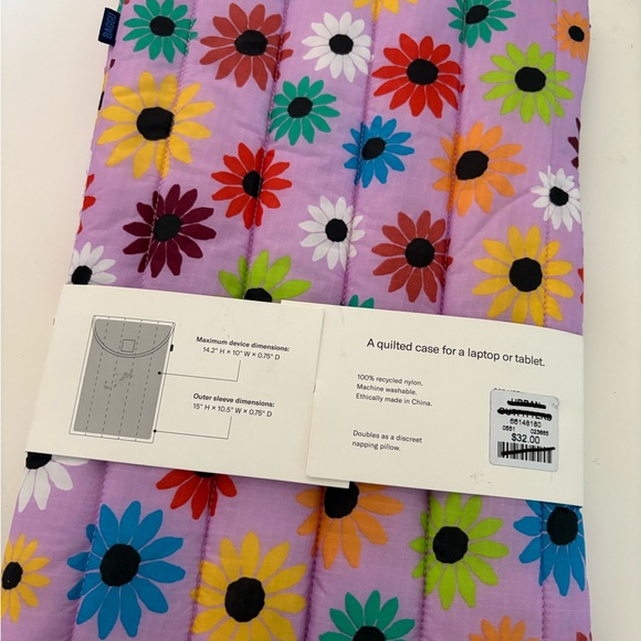 NWT BAGGU Puffy Nylon 16” Laptop Sleeve - Picture 4 of 13